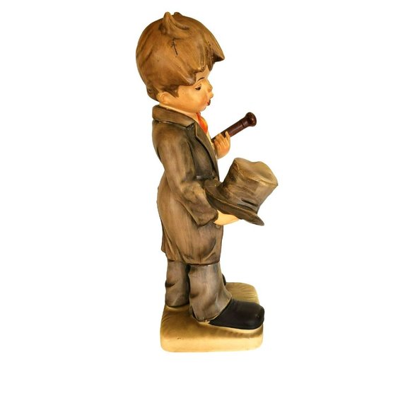 Vintage Boy Top Hat Hummel Like Porcelain Hand Painted Figurine Statue - Picture 4 of 6